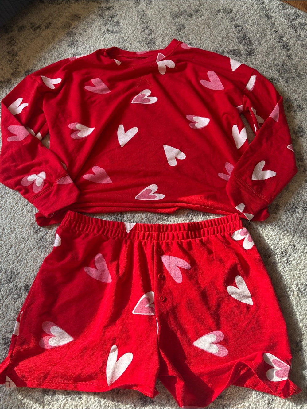 Grayson Threads Red Heart Lounge Pajama Set